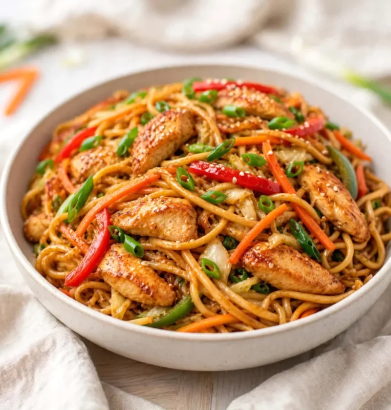 Homemade Chicken Lo Mein