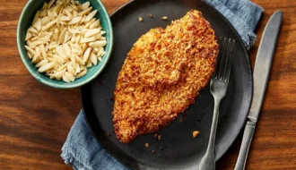 crushed nuts as a breadcrumb substitute