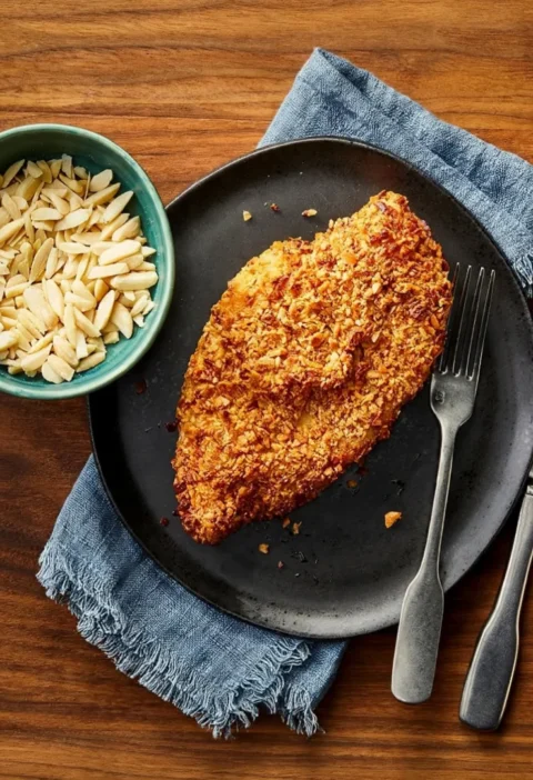 crushed nuts as a breadcrumb substitute