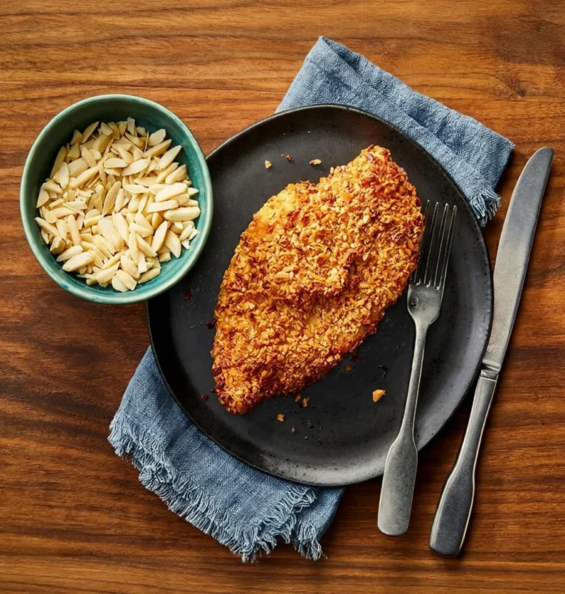 crushed nuts as a breadcrumb substitute