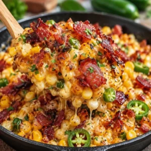 Irresistible Bacon Jalapeño Honey Butter Skillet Corn Awaits!