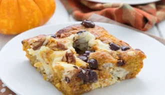 Keto Pumpkin Earthquake Cake