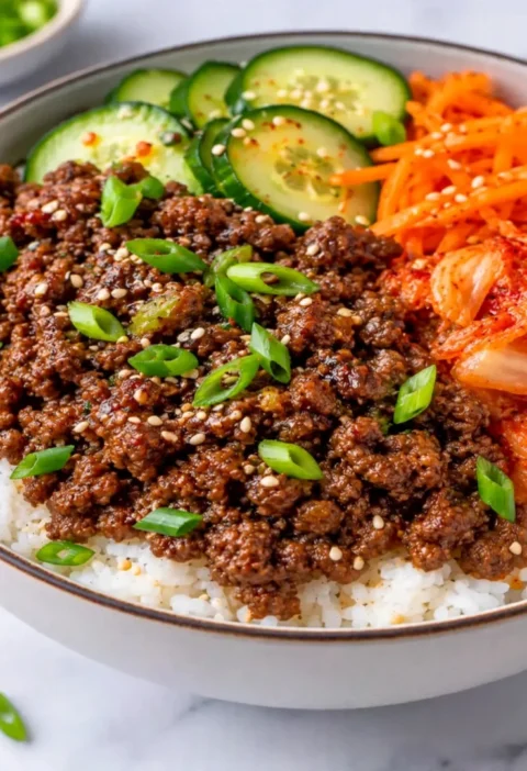Korean Ground Beef Bowl