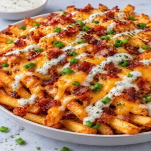 Loaded Fries Bacon Cheddar Ranch – Crispy and Cheesy