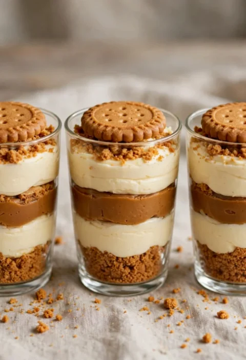 No-Bake Biscoff Cheesecake Cups