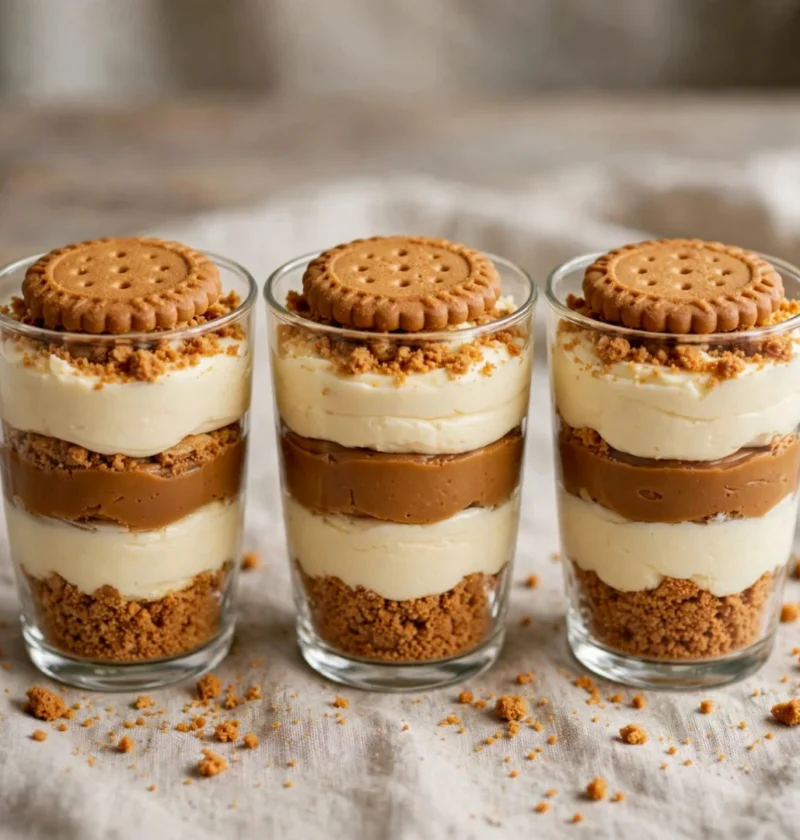 No-Bake Biscoff Cheesecake Cups