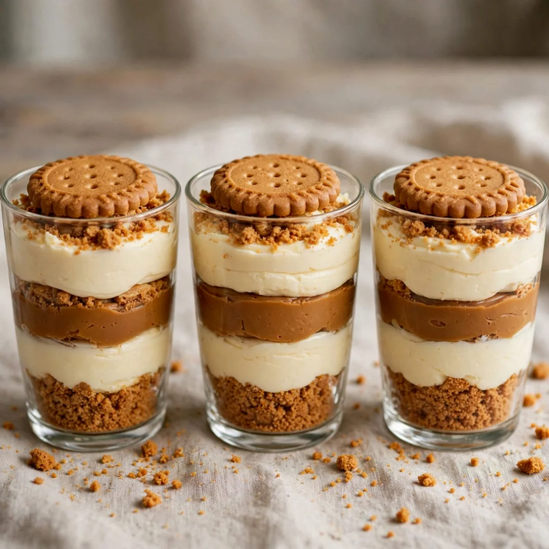 No-Bake Biscoff Cheesecake Cups: Indulge in Bliss!