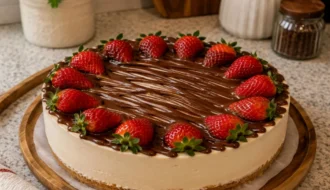 No-Bake Strawberry Chocolate Cheesecake Pudding