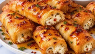 Oven Fried Feta Rolls