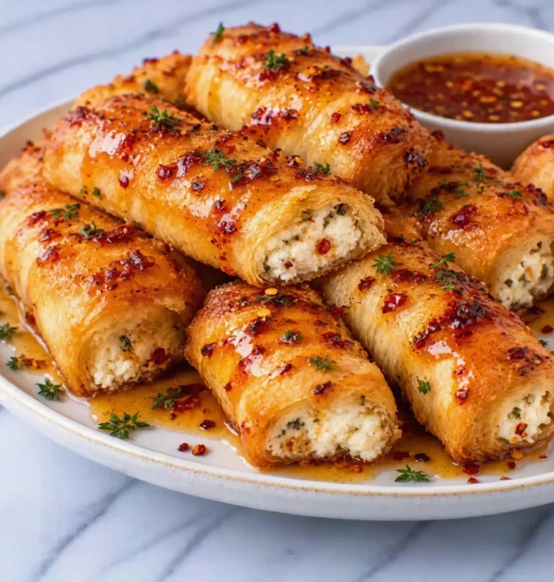 Oven Fried Feta Rolls