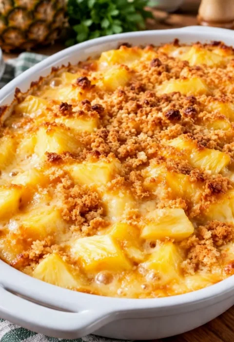 Pineapple Cheese Casserole