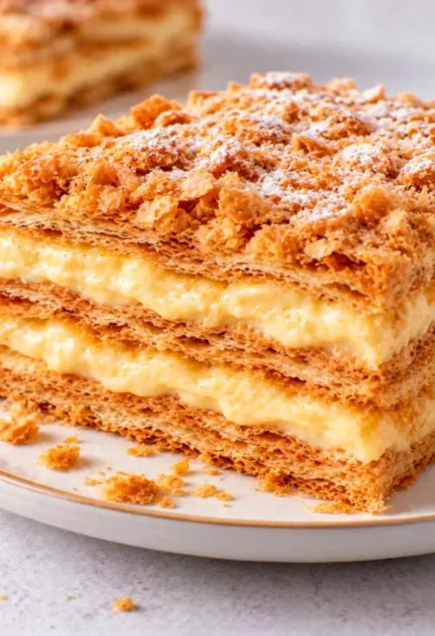 The Crispiest Napoleon Cake