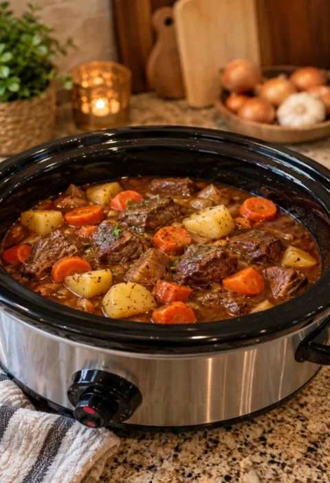 Thick and Cozy Crock Pot Beef Stew