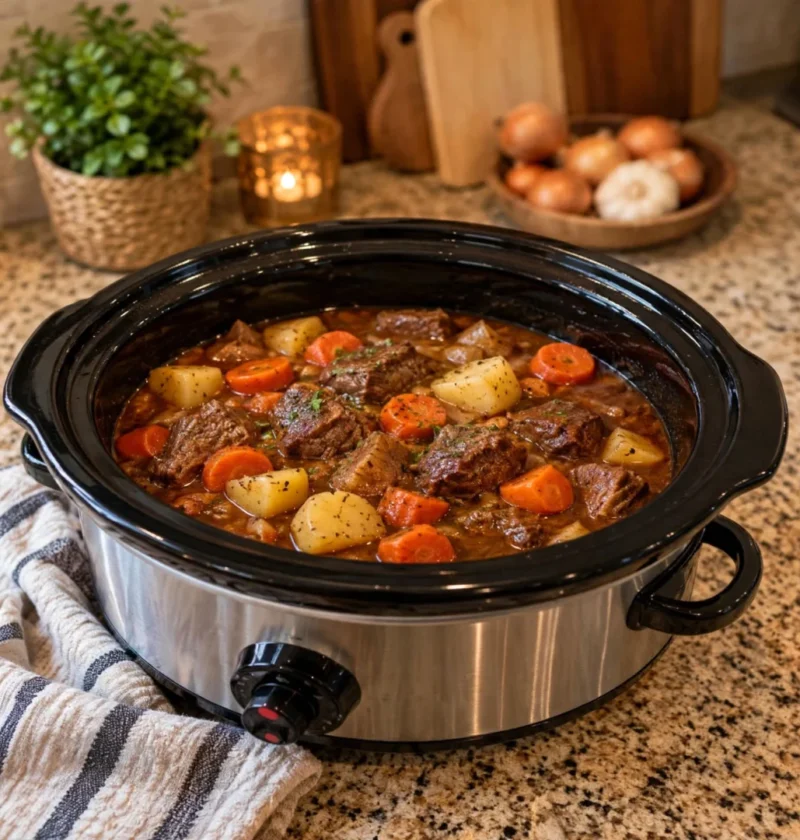 Thick and Cozy Crock Pot Beef Stew